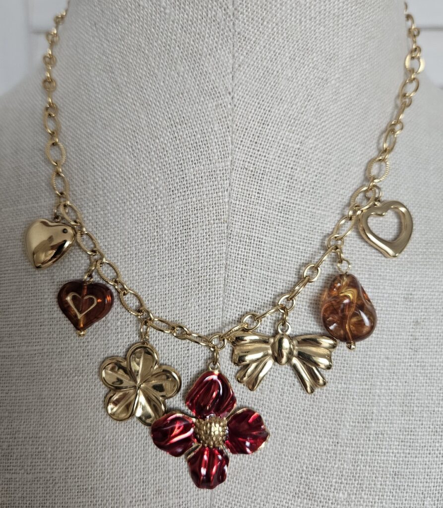 Collier Cœur Fleuri