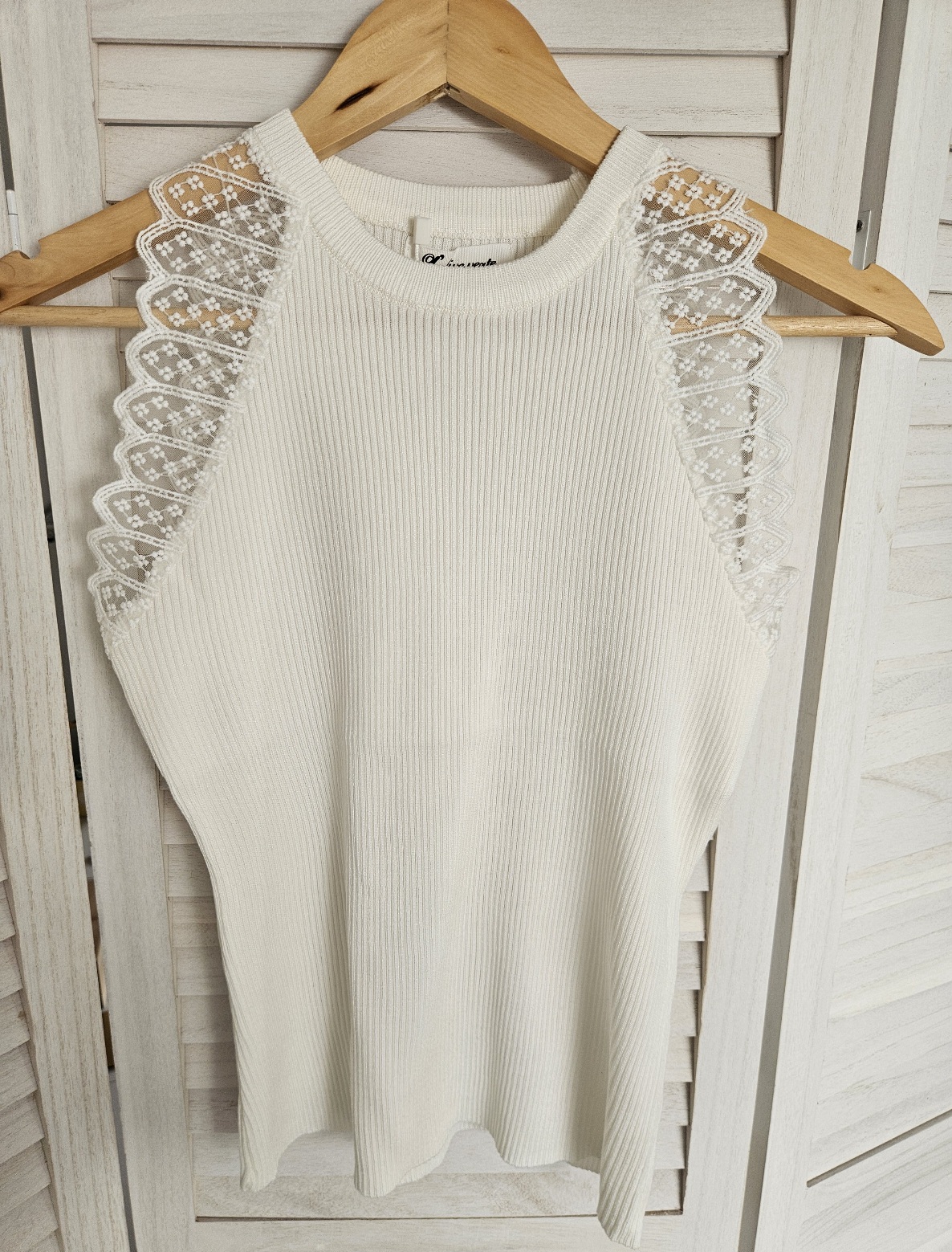 Top dentelle - Ecru
