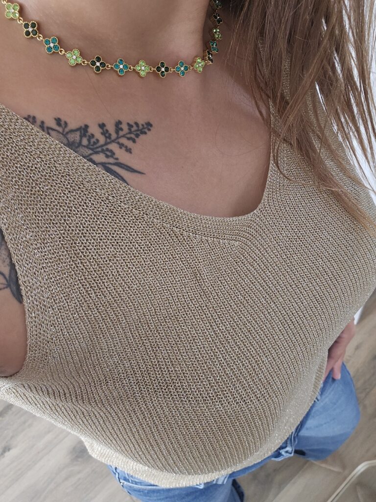 Collier Fleurs Emeraude