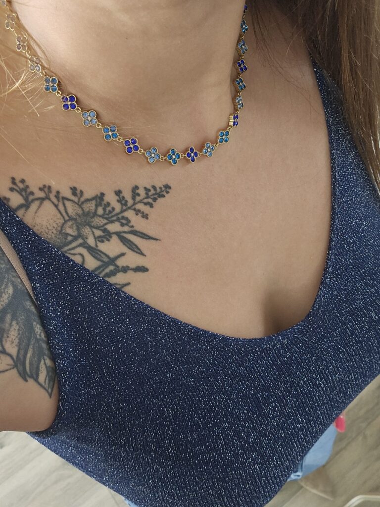 Collier Fleurs Azur