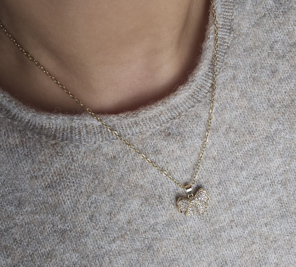 Collier Cassie - Nœud scintillant