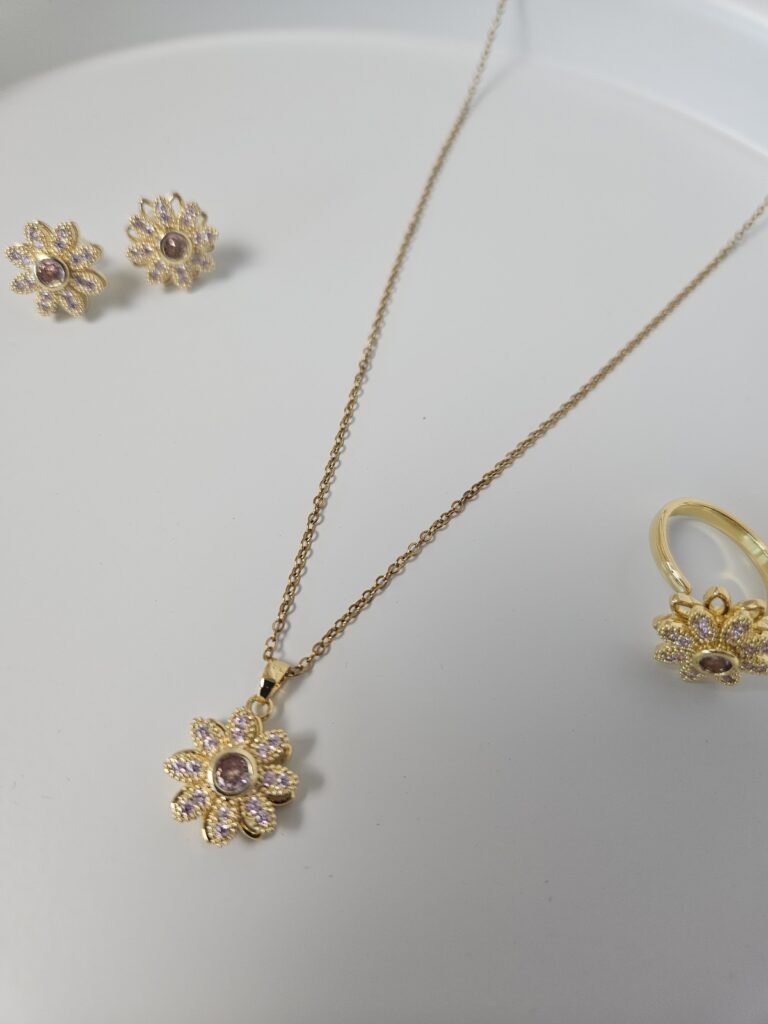 Parure Floral - Fleur rotative