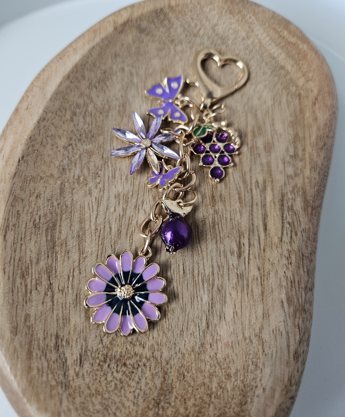 Porte-clés Jardin Violet