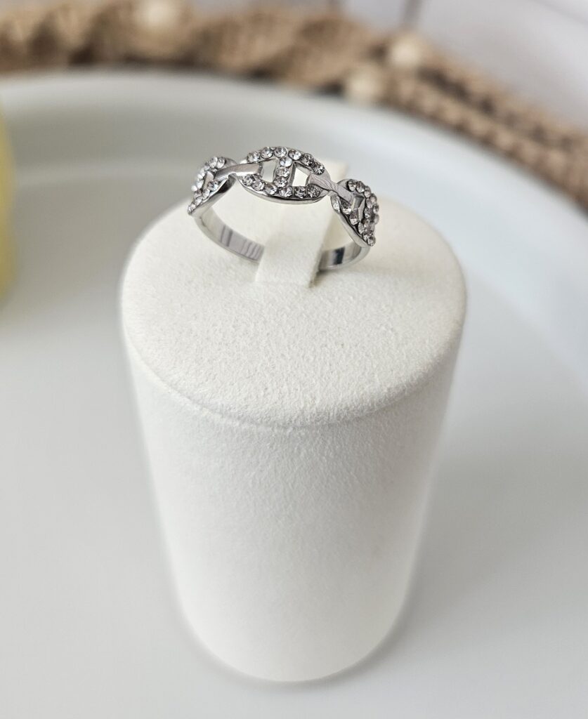 Bague Caly - Maillons scintillants