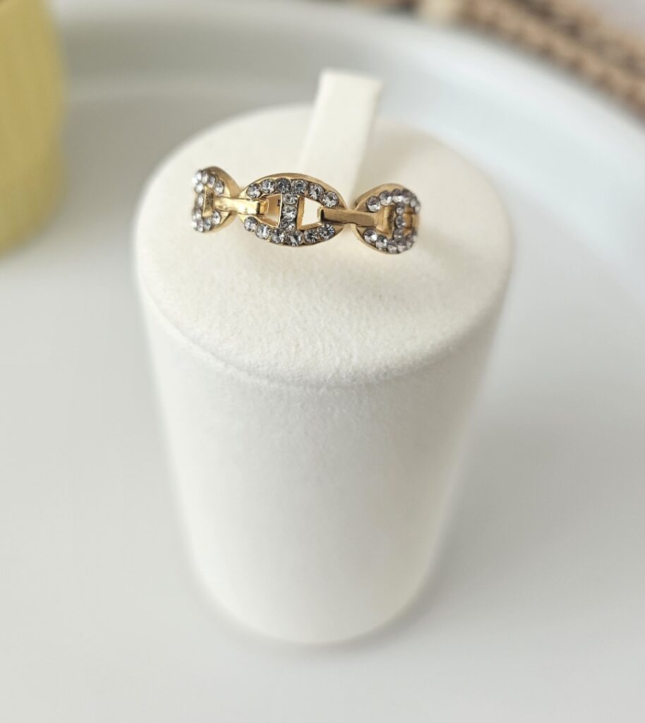 Bague Caly - Maillons scintillants