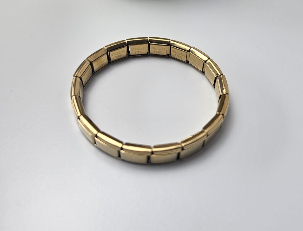 Bracelet modulable doré - Base à personnaliser