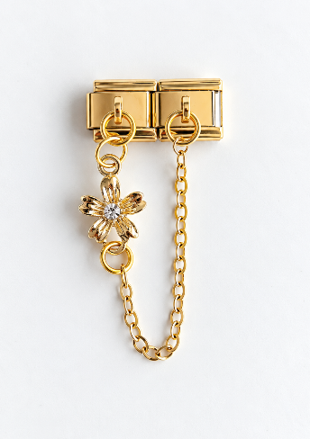 Charme Fleur Dorée Chaînette