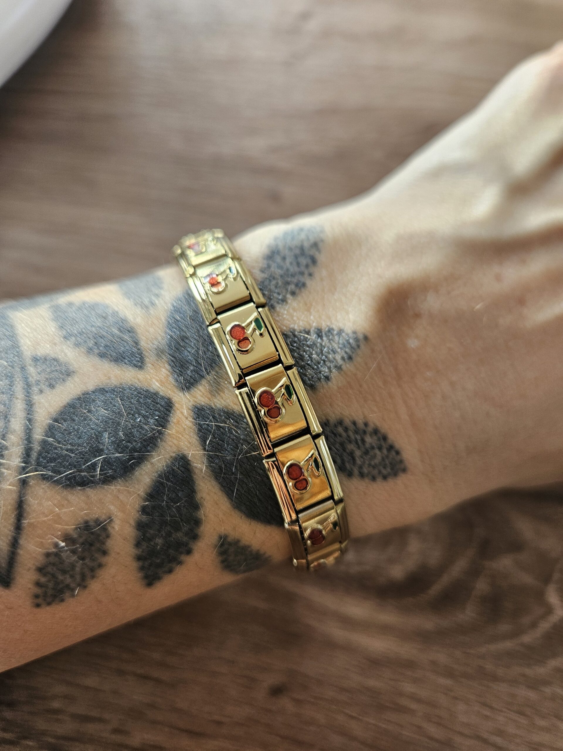 Bracelet modulable Cerises - Doré – Image 2