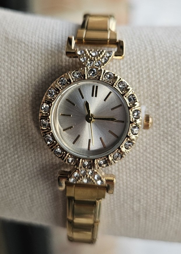Montre modulable Précieuse – Dorée à strass